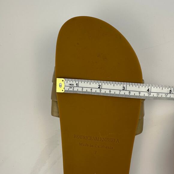 Beatrice Valenzuela Monocolor Sandalia Slides Sandals US Size 7 Taupe - Picture 14 of 14